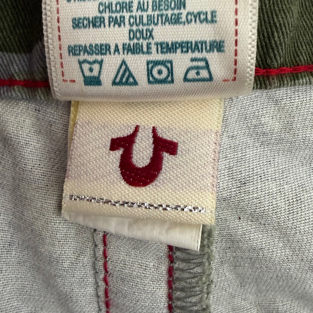 True Religion Billy Super T Camo Shorts Mens 42 Made in USA Baggy Y2K Streetwear - Picture 6 of 9